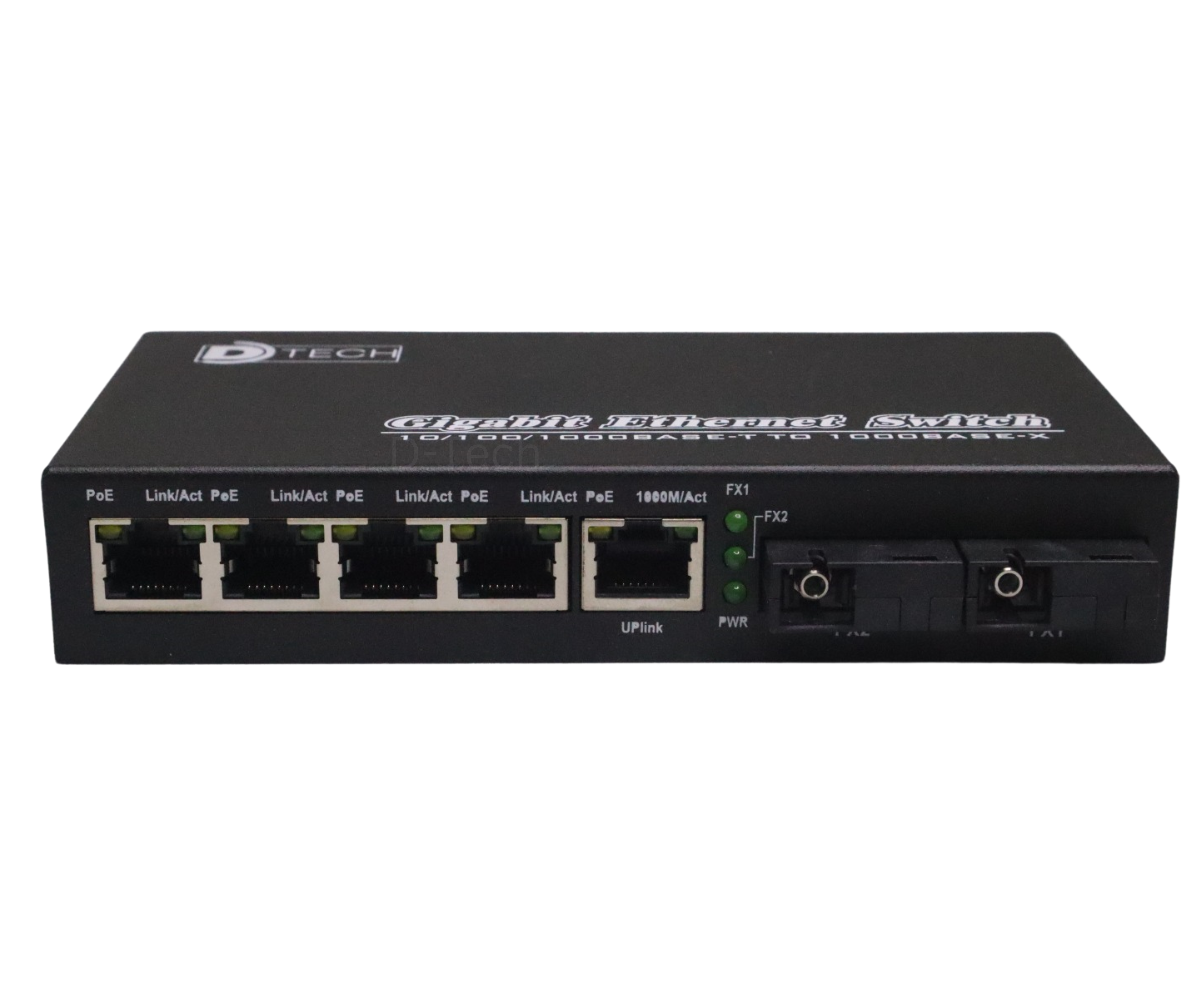 POE Media Converter 1G-2SC-4RJ45 60